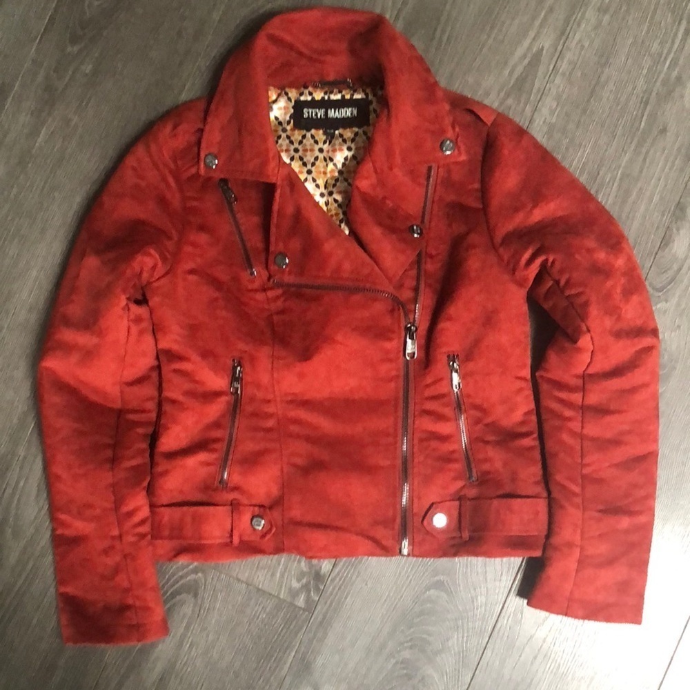 STEVE MADDEN BURNT ORANGE fall dress jacket size small